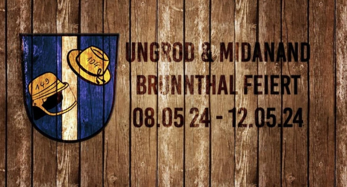 Plakat Ungrod+Midanand Brunnthal Feiert