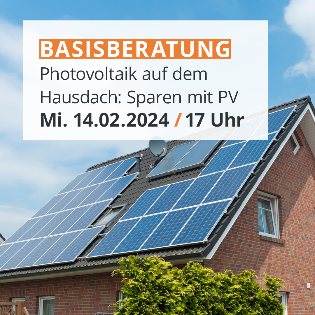 Plakat Basisberatung Photovoltaik 14.02.2024