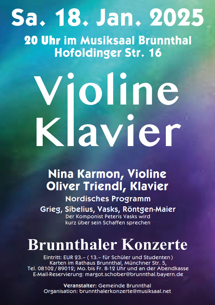 Konzert Violine & Klavier